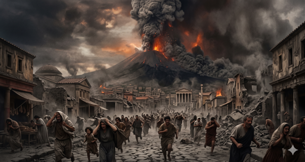 Pompeya historia real ruinas erupción Vesubio 79 DC